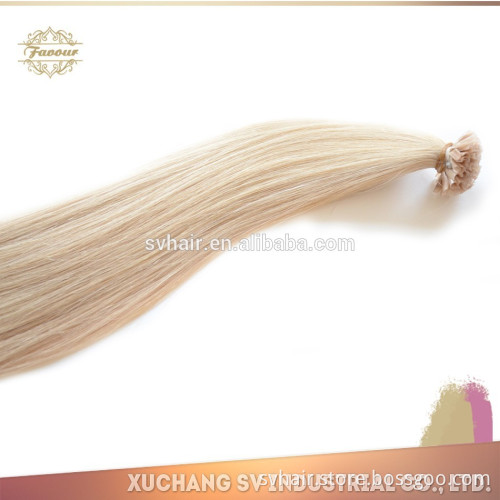 Grade 8A 2015 Colorful New Beauty Style! Double Drawn Keratin Fusion 1g/pcs nail/u tip indian remy human hair extension